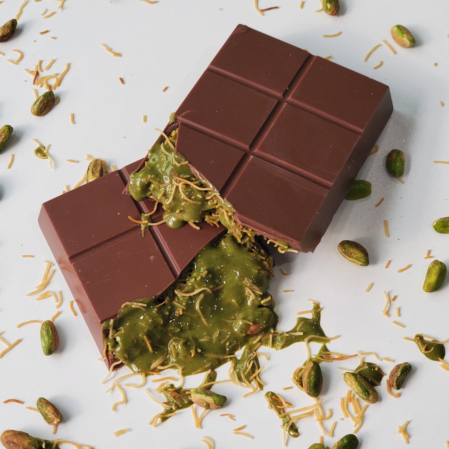 Pistachio Knafeh Bars, Dubai Chocolate