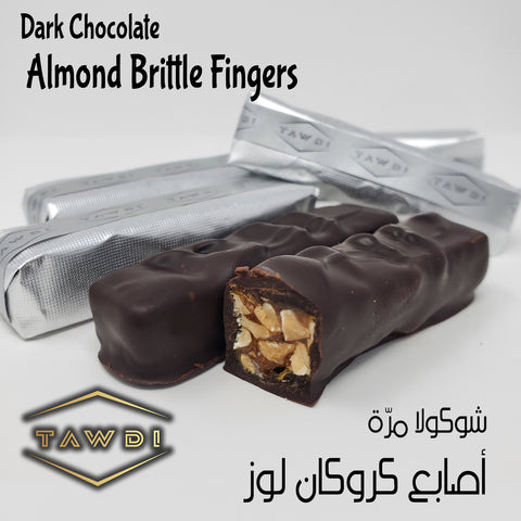 TAWDI - 0.5lb Brittle Chocolate Fingers (Crocan)- Dark Chocolate