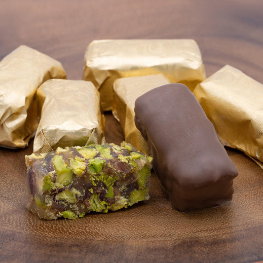 Delights Extra Pistachio - Milk Chocolate, 0.5 lb.