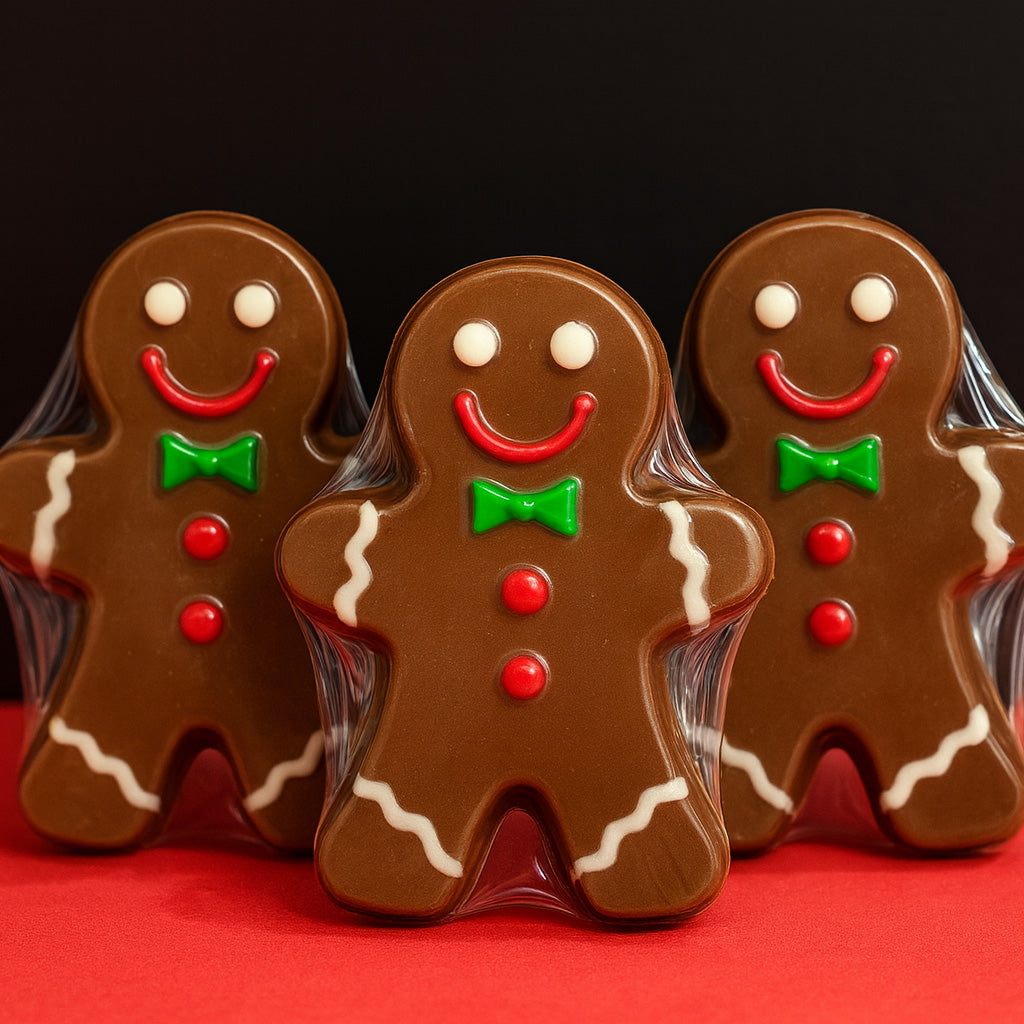 Christmas Milk Chocolate Gingerbread – Caramel Lotus (3 Pieces)