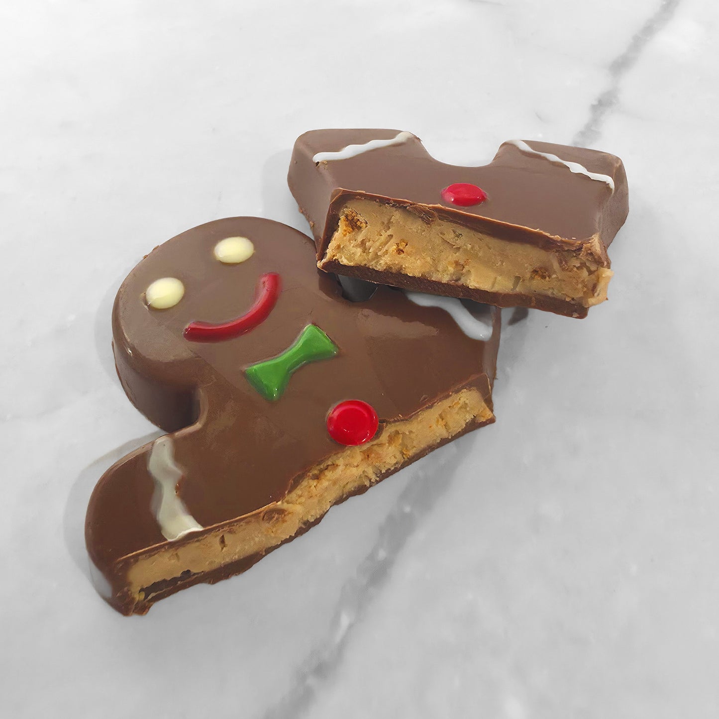 Christmas Milk Chocolate Gingerbread – Caramel Lotus (3 Pieces)