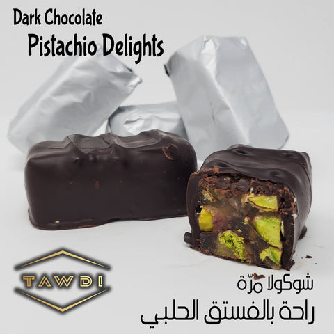 TAWDI - 0.5lb Pistachio Delights Chocolate - Dark Chocolate