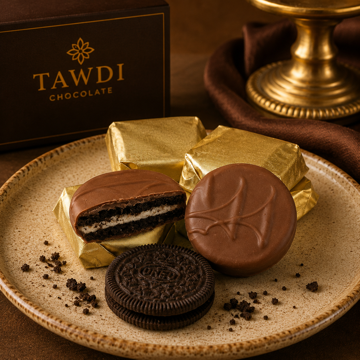 TAWDI Milk Chocolate–Covered Oreo – handcrafted chocolate dipped cookies, Anaheim CA