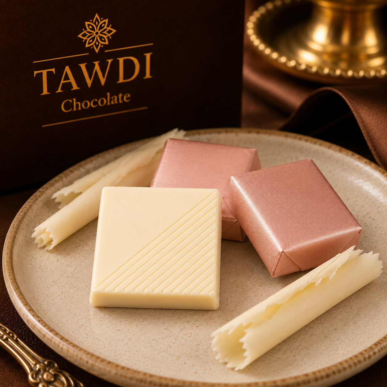 TAWDI Pure White Chocolate – Signature Blend, artisan chocolate by weight, Anaheim CA